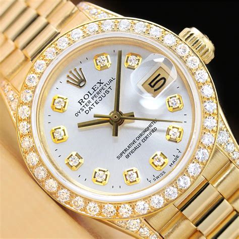 18k gold presidential rolex diamond bezel|Rolex president 18k gold cost.